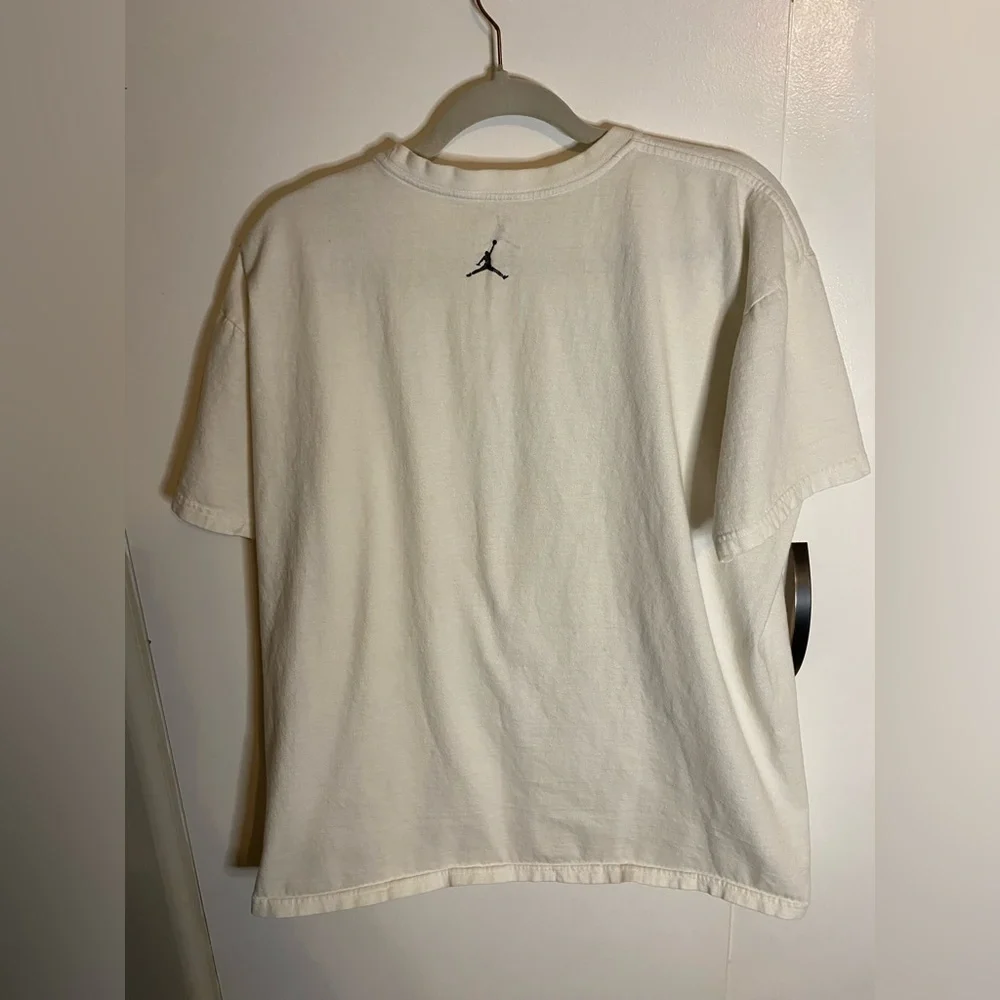 Jordan White Short Sleeve Tee with Multicolor Graphic